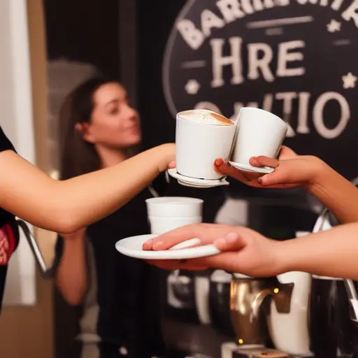 baristas serving Hot Chocolate At A Party