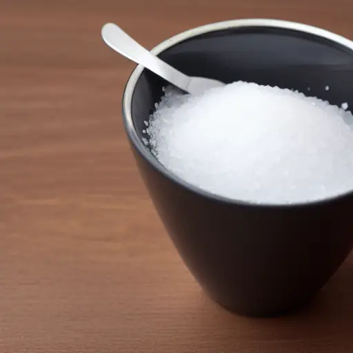 salt in a coffee cup